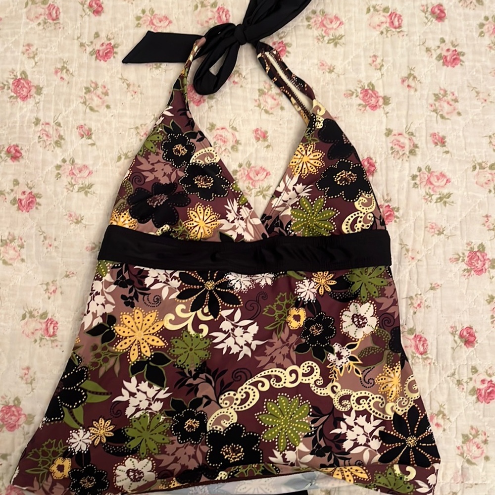 Floral Earth Tones Tankini